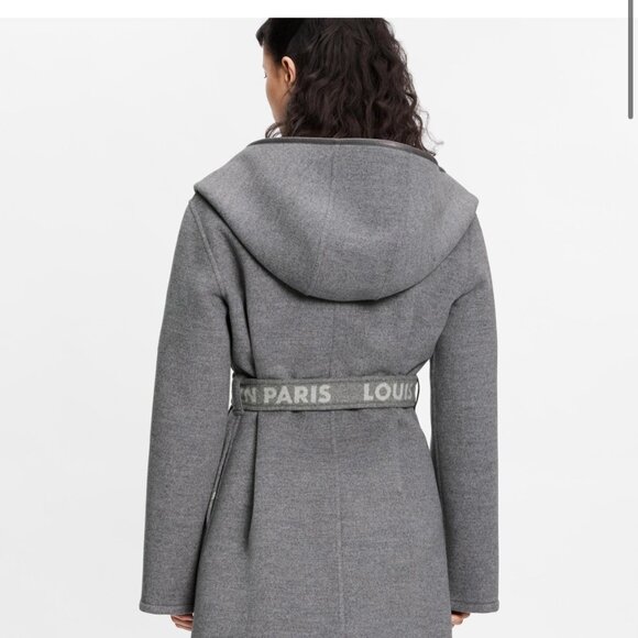 Louis Vuitton  Double Face Hooded Wrap Coat 34 - Picture 4 of 15